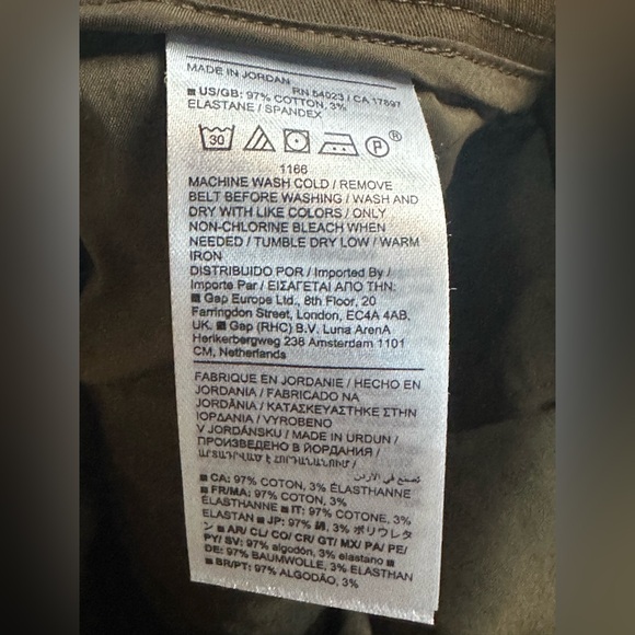 Banana Republic Olive Green Ankle Length Chino Pants - Picture 6 of 6